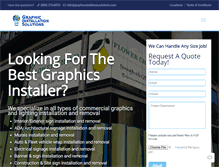 Tablet Screenshot of graphicinstallationsolutions.com